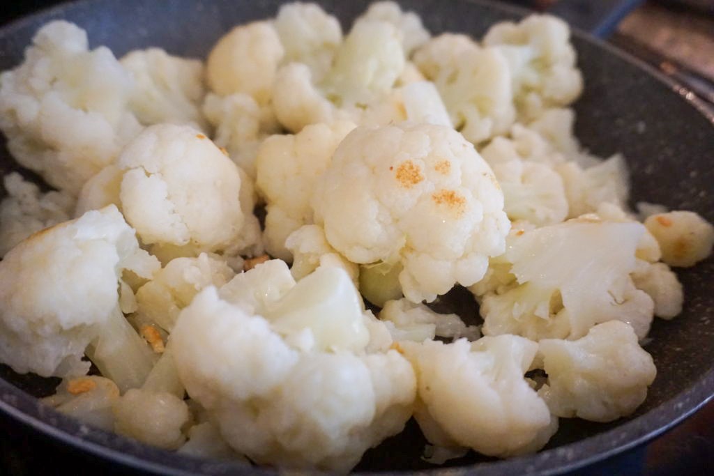 sauteing in a pan