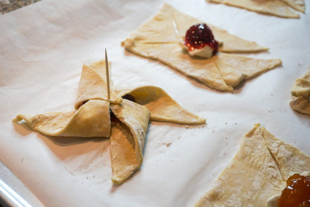 making the pinwheels