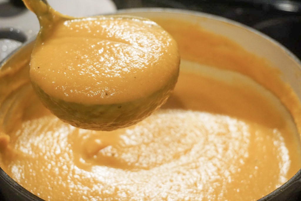 Creamy butternut squash soup 