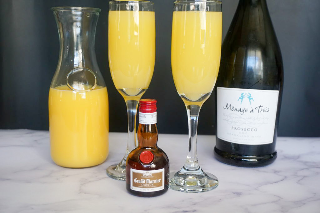 Mimosa with the prosecco, orange juice, and Grand Mariner
