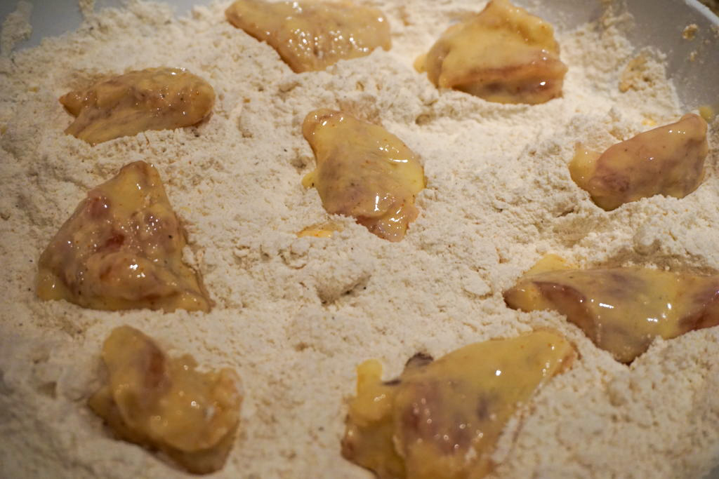 breaded chicken thighs