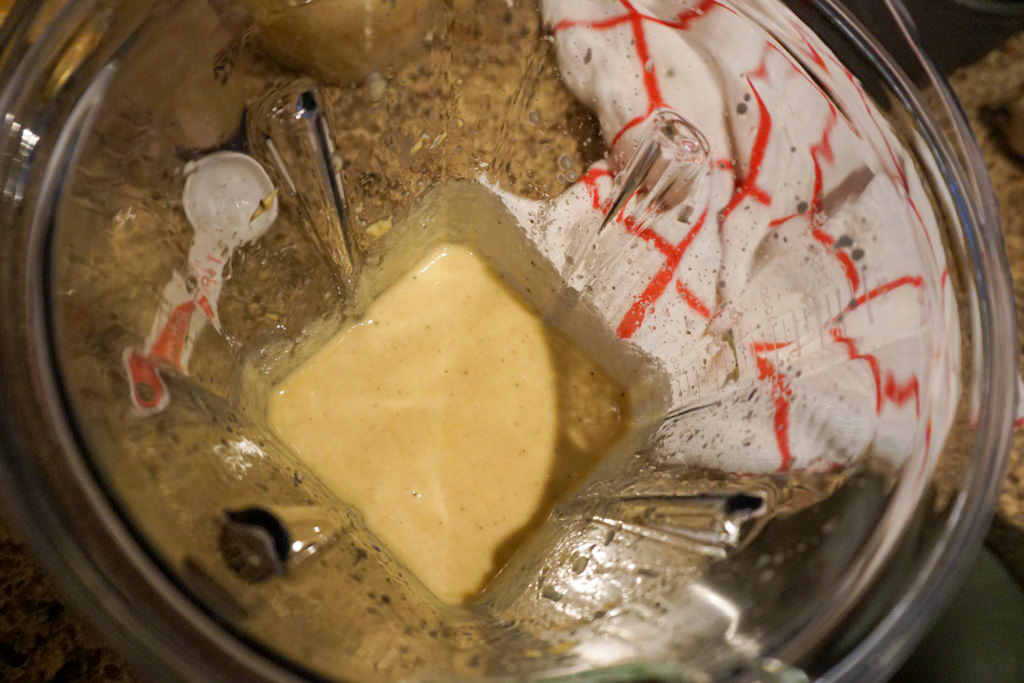 the complete caesar dressing in a blender