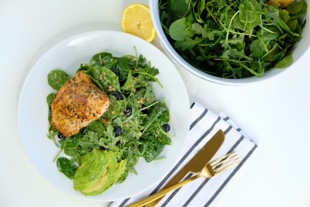 overview of the baby arugula salad