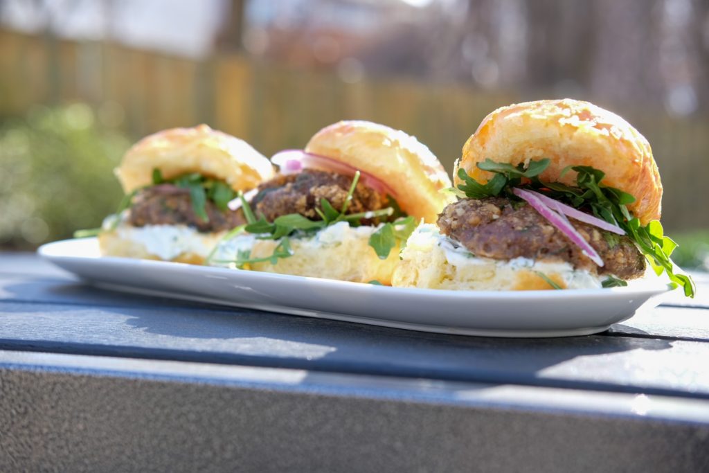 overview of the beef and lamb sliders 