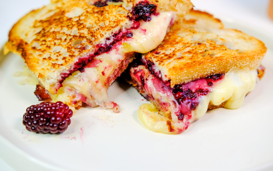 bacon blackberry grilled cheese