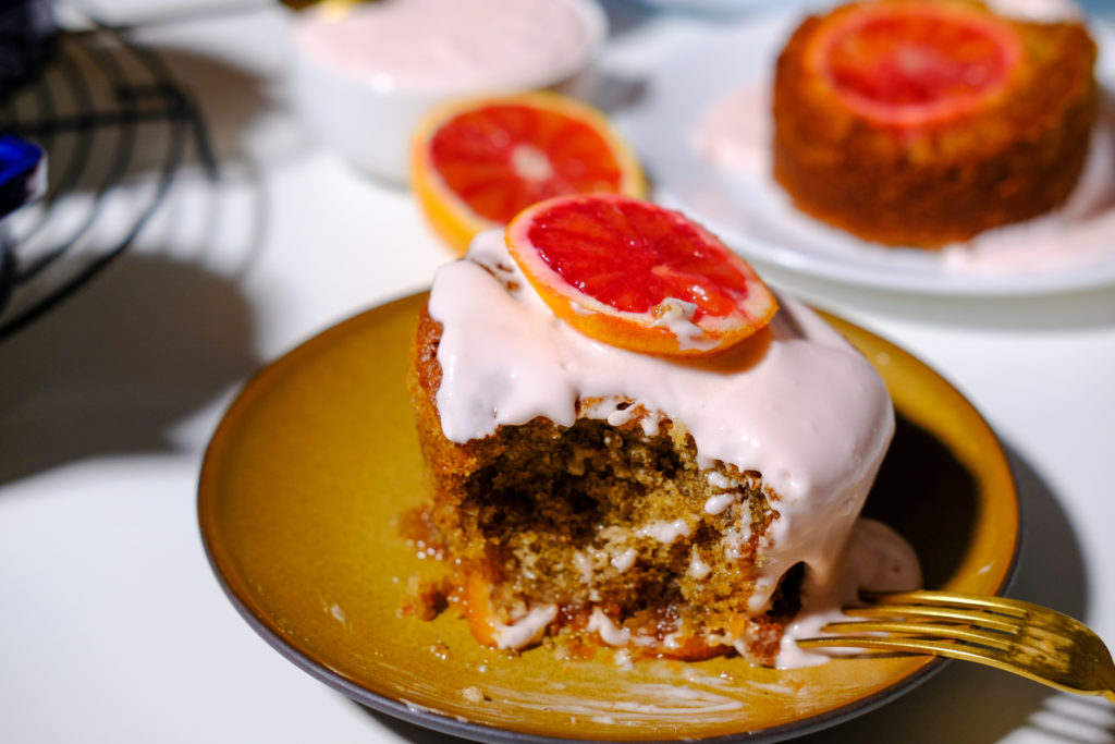 bite into the blood orange buckwheat tea cake 