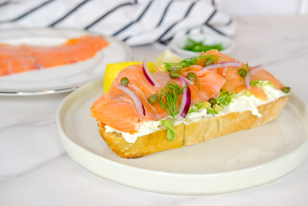 smoked salmon toast 